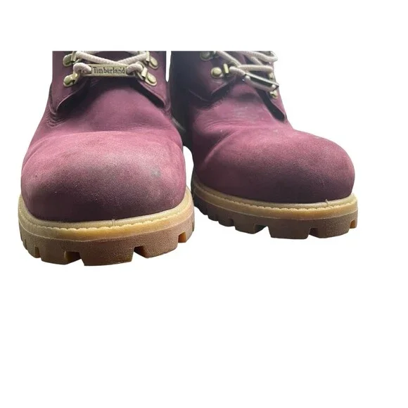 Timberland Champs Limited Edition Collab Work Boots Men 9.5 Purple Suede Nubuck